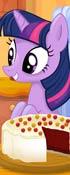 play Twilight Sparkle Cooking Red Velvet Cake