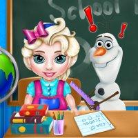 play Baby Elsa School Time