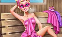 Super Barbie: Sauna Real Life