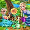 play Elsa Mommy Gardening