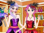 play Elsa And Anna Freaky Shop