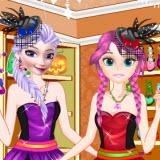 play Elsa And Anna Freaky Shop