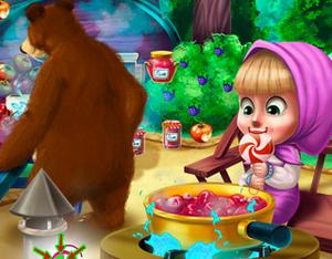 play Masha And Bear Kitchen Mischief