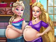 play Elsa And Barbie Pregnant Bffs