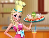 play Elsa Chicken And Broccoli Alfredo