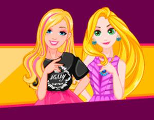 play Barbie And Rapunzel Love Contest