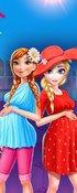 play Elsa And Anna Pregnant Mall Shopping