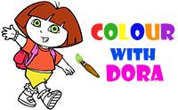 play Colour With Dora