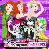 Monster High Vs Disney Princesses Instagram Challenge