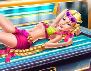 Barbie Rapunzel Tanning