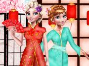 play Elsa And Anna Japan Fashion Experience