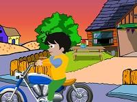play Cute Boy Motorcycle Escape