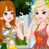 play Elsa And Anna Summer Matching Outfits