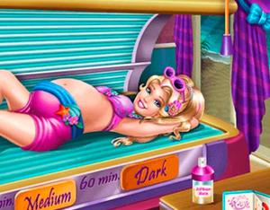 play Pregnant Princess Tanning Solarium