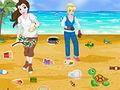 Princesses Beach Cleaning Game