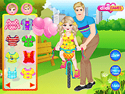 play Father And Daughter Ride Bike