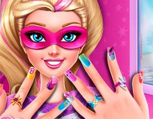 play Superhero Doll Manicure