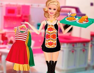 play Barbie Waitress Fashion