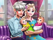 play Elsa Twins Family Day