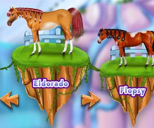 play Horse Caring Mane Tressage