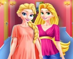 play Elsa And Rapunzel Share The Closet