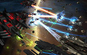 play Space Ships War