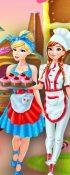 play Anna And Cinderella At The Cupcake Factory