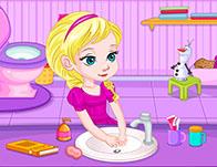 play Baby Elsa'S Potty Train