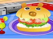 Cooking Pig Burger