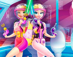 play Elsa And Anna Landing On Mars
