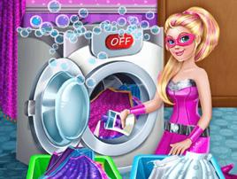 play Superdoll Washing Capes