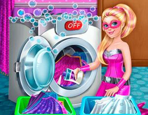 play Superdoll Washing Capes