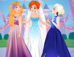 play Barbie And Elsa Bridesmaids Rivals