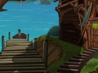play Ooden House In Lake