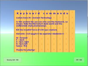 play Ludum Dare 36 - Keyboard Commando