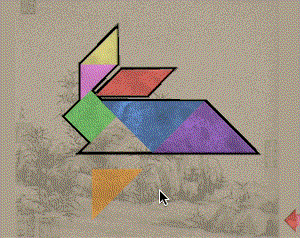 play Stained Glass Tangrams