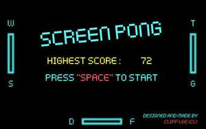 play Screen Pong