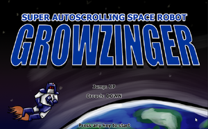 play Super Autoscrolling Space Robot Growzinger