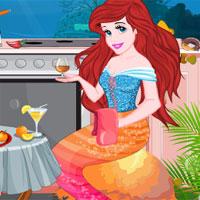 play Ariel Kitchen Cleaning