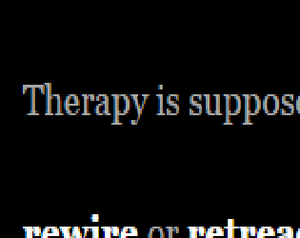 play Small Stories I: Therapy