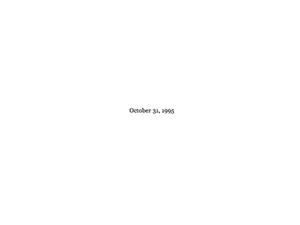 play October 31, 1995