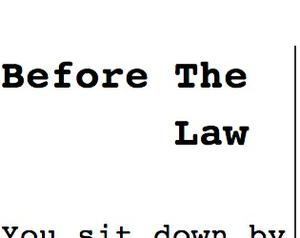 play Before The Law