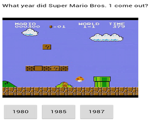 Super Mario Bros Pop Quiz 2 In 1 Game