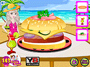 play Elsa Summer Chicken Burger