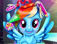 play Rainbow Pony Real Haircuts