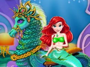 play Mermaid Sea Horse Caring