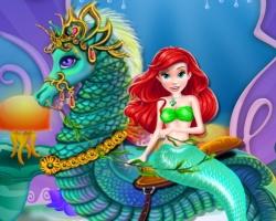 play Mermaid Sea Horse Caring