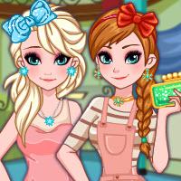 play Frozen Sisters Back 2 School Shopping