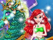 play Mermaid Sea Horse Caring