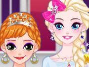 play Elsa And Anna Makeup Party